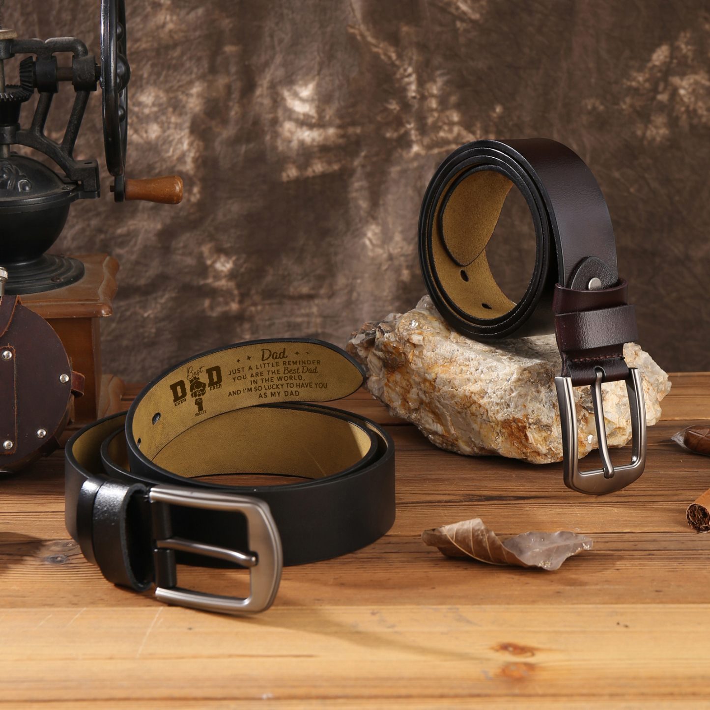 1 Name Fist Personalised Leather Belt Gift for Dad – Father’s Day Gift | Jessemade