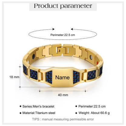 Personalised Men Bracelet Custom Name Bracelet for Him