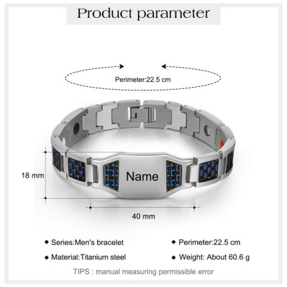 Personalised Men Bracelet Custom Name Bracelet for Him