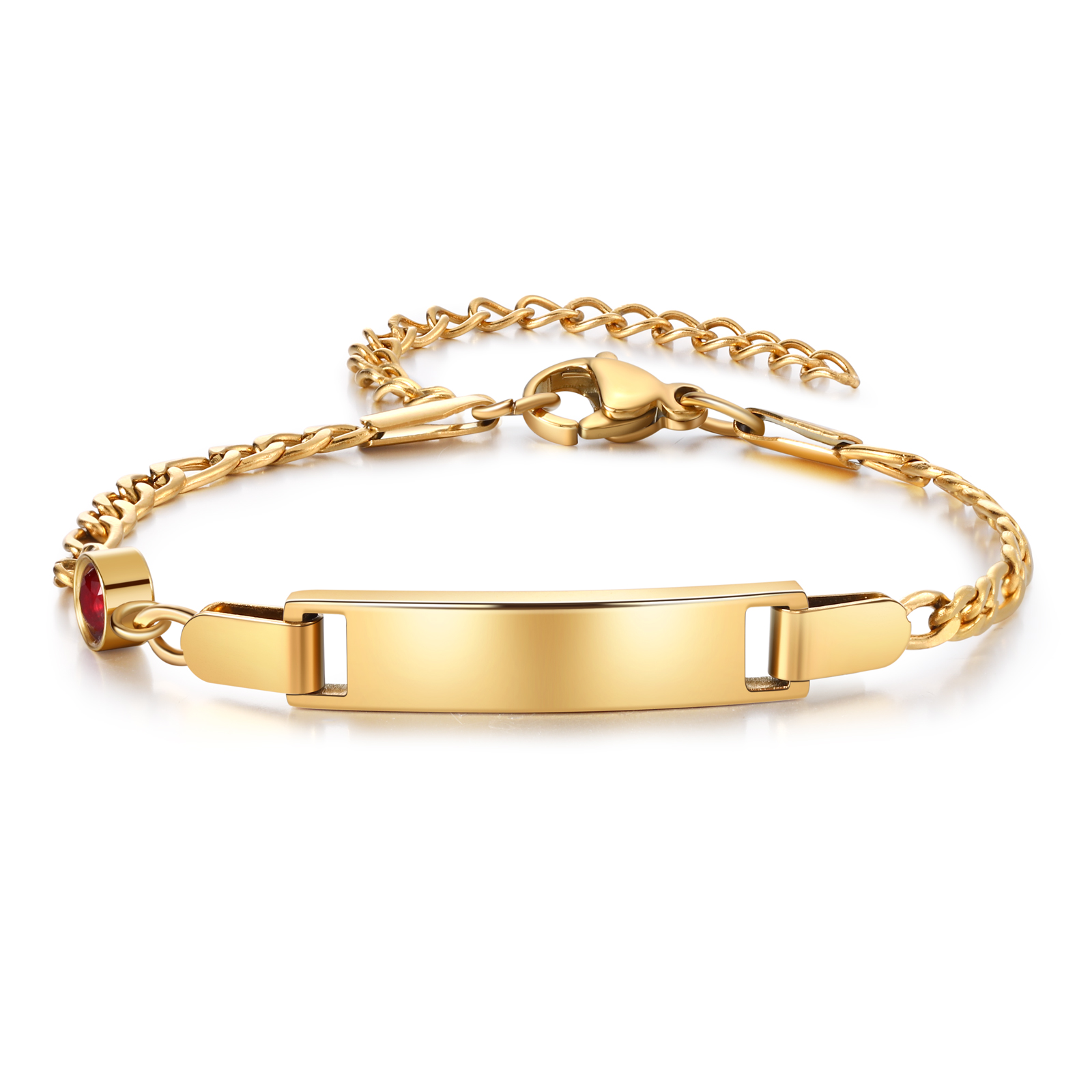 Personalised Bar Bracelet Custom Birthstone & Name Adjustable Bracelet Gift for Daughter-Jessemade AU