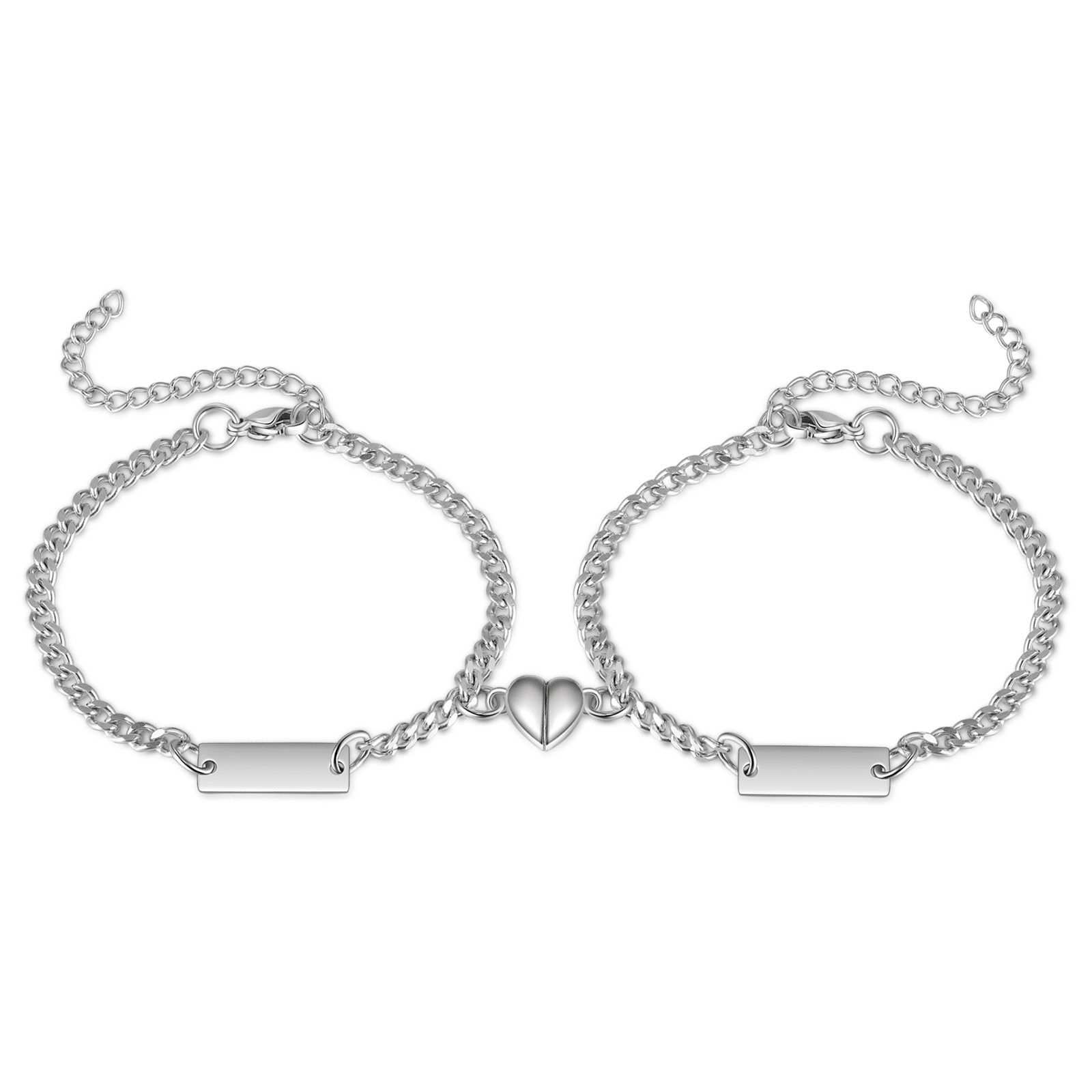 Personalized Couple Bracelet Lock and Key Magnetic Heart Valentine’s Day Gift