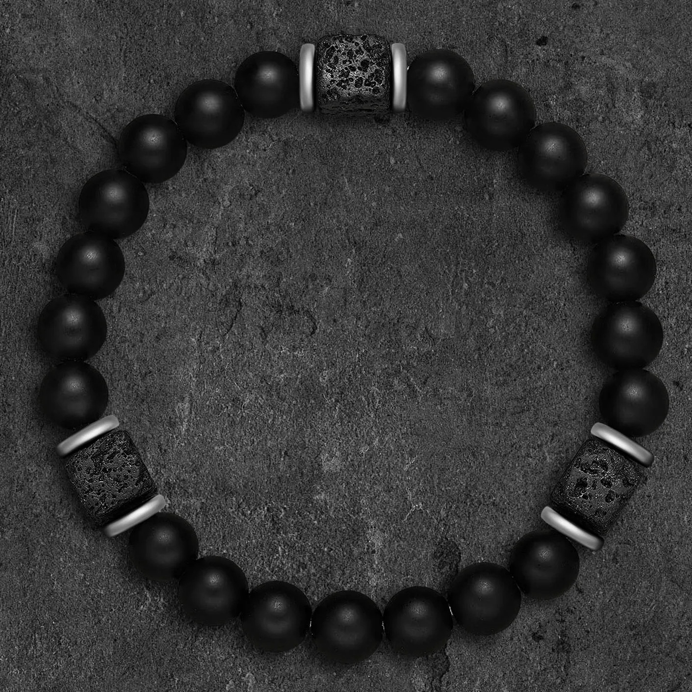 Volcanic Stone Bracelet Beads Bracelet Gift for Him