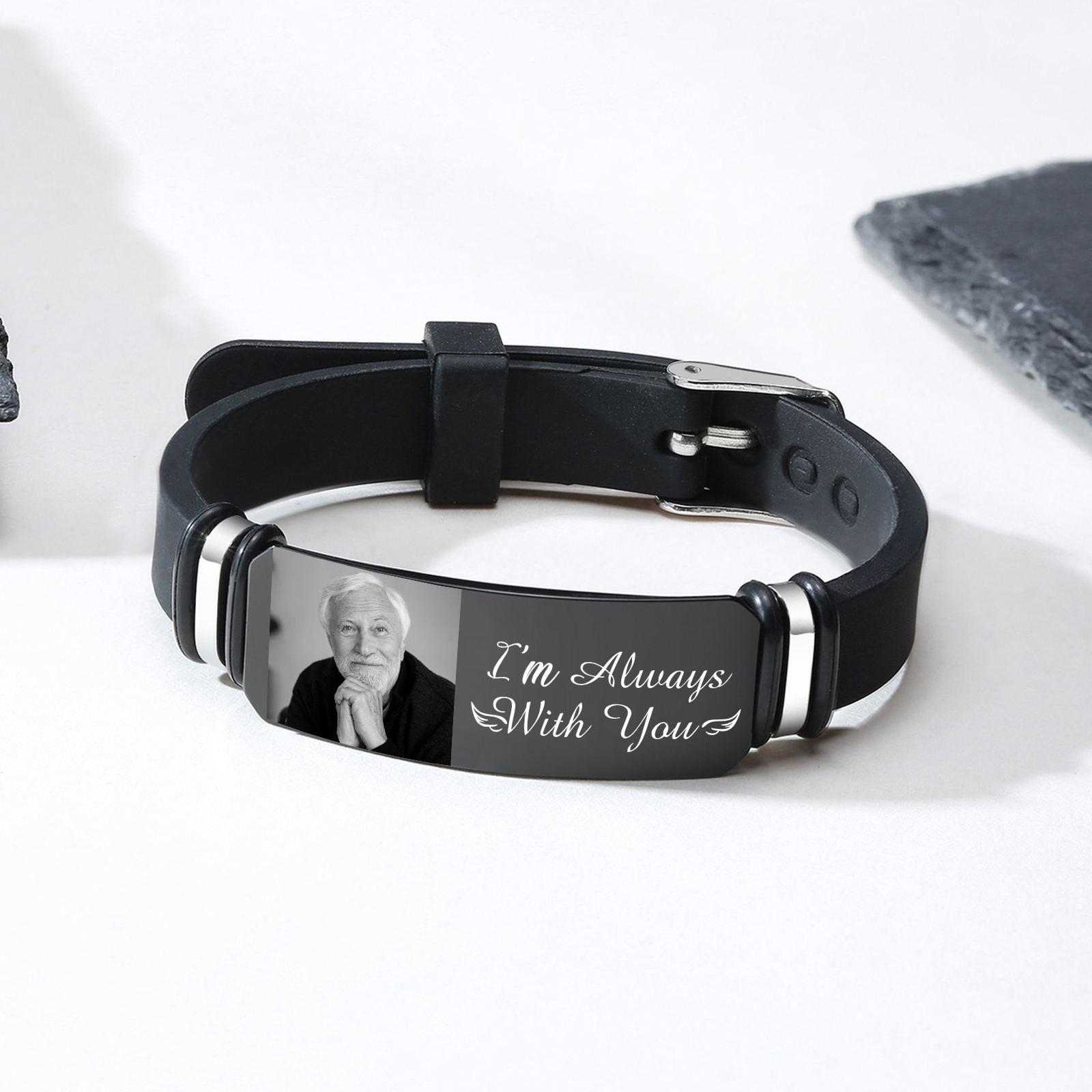 Personalised Memorial Bracelet Custom Photo with Card - I'm Always With You-Jessemade AU