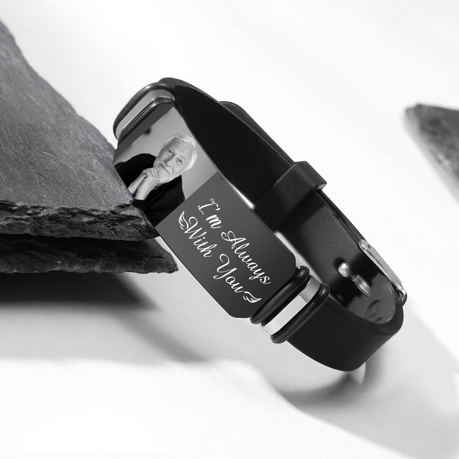 Personalised Memorial Bracelet Custom Photo with Card - I'm Always With You-Jessemade AU