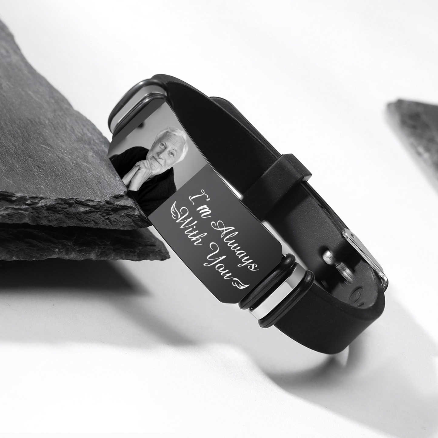 Personalised Memorial Bracelet Custom Photo with Card - I'm Always With You-Jessemade AU