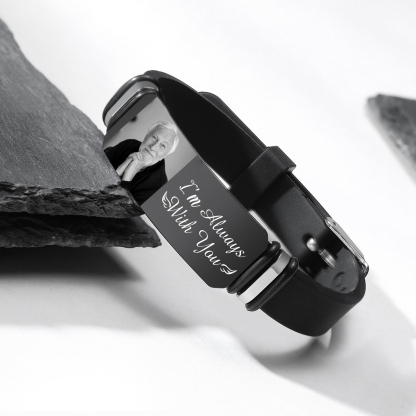 Personalised Memorial Bracelet Custom Photo with Card - I'm Always With You-Jessemade AU