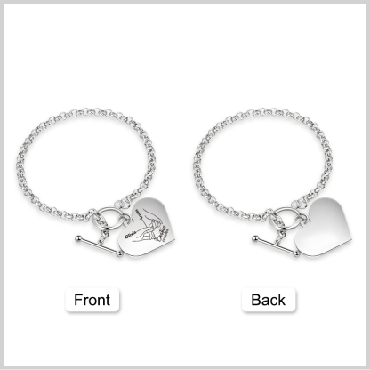 Personalised Pinky Promise Besties Forever Bracelet Custom 2 Names Gift Set for Friends-Jessemade AU