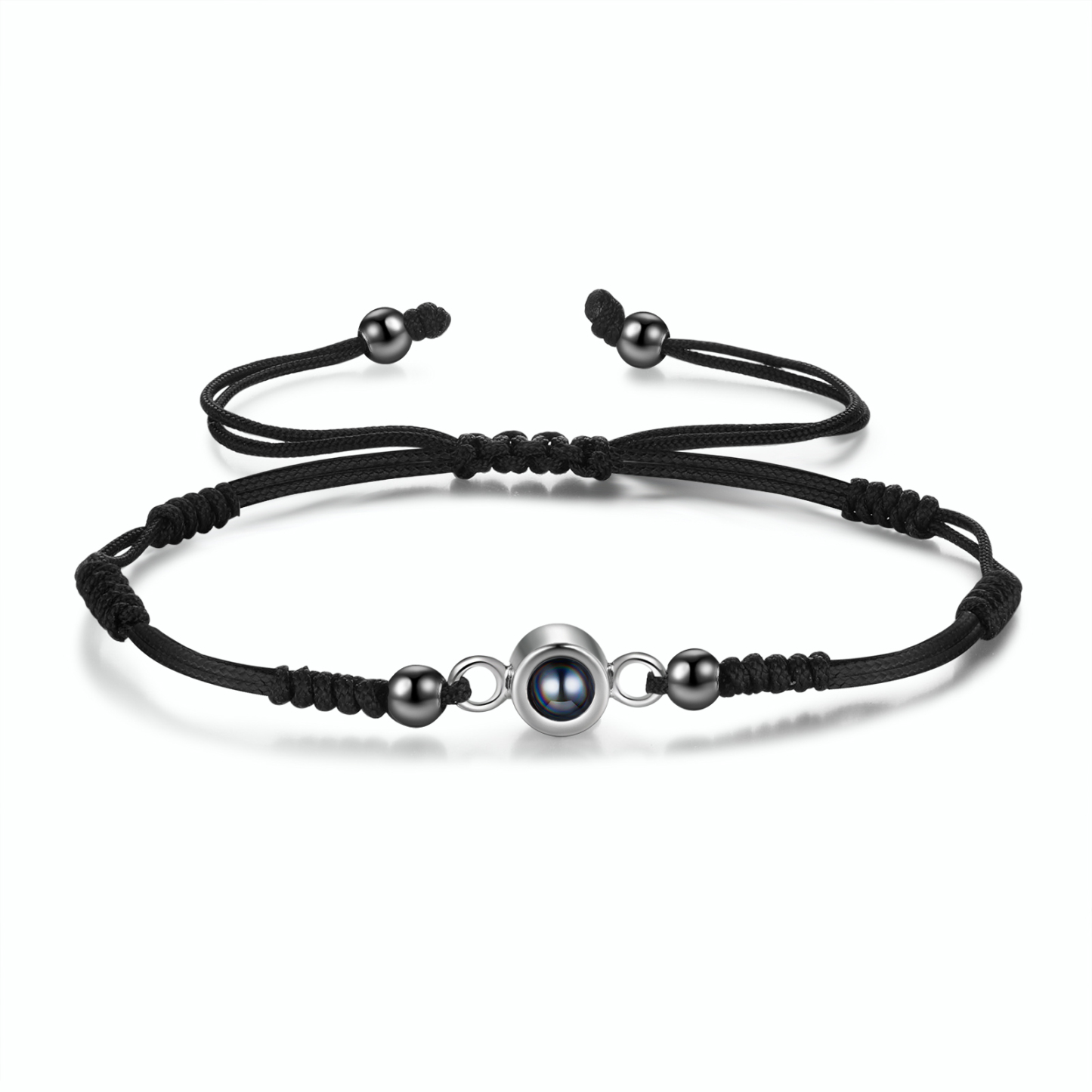 Personalised Projection Bracelet with Custom Photo Adjustable String Bracelet Gift for Her