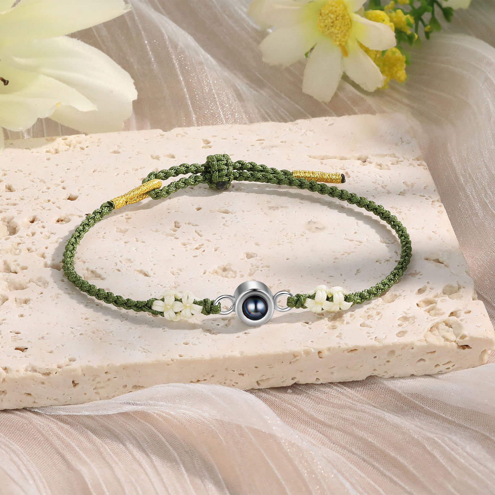 Personalised Projection Bracelet with 1 Photo Unique Gift for Couples