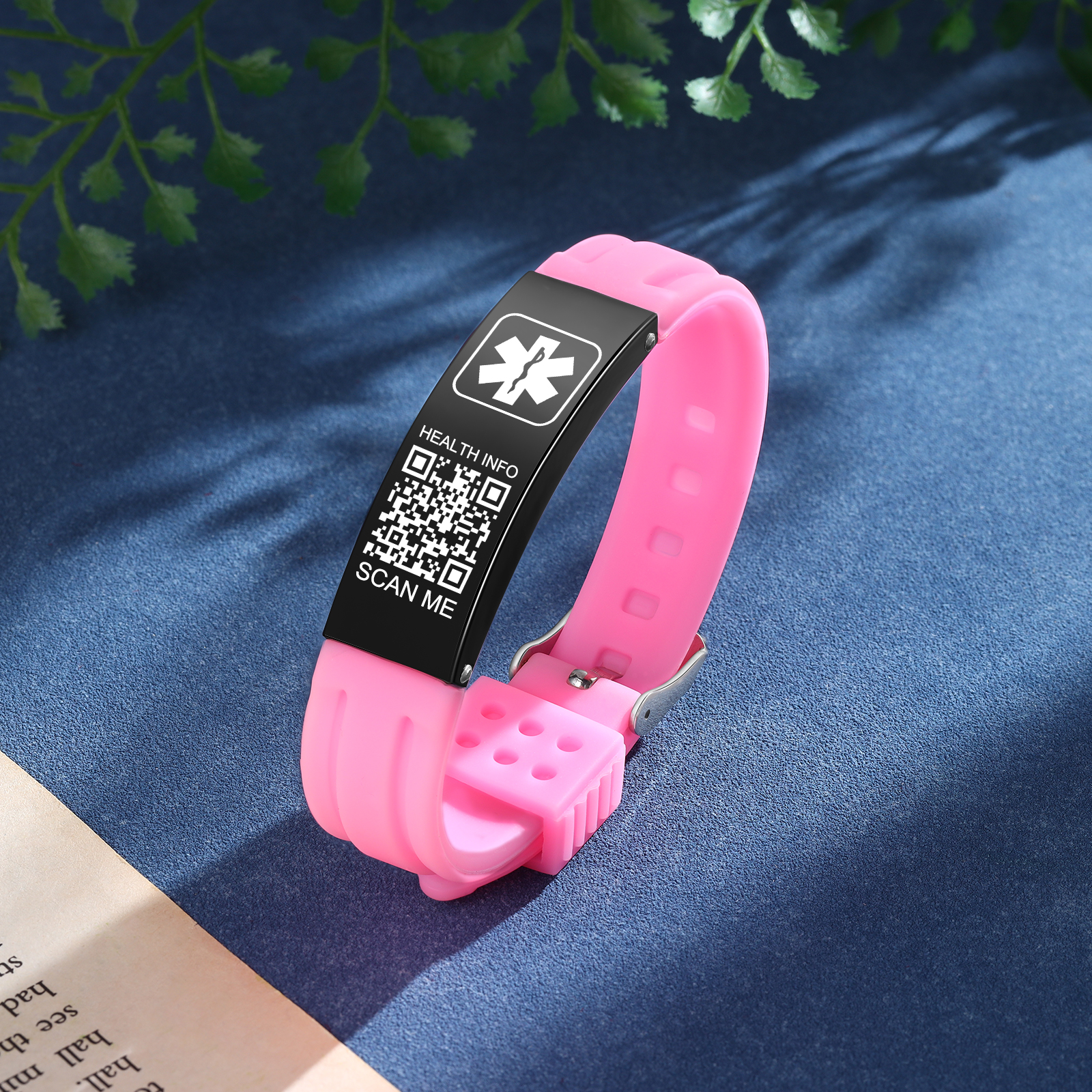 Medical Bracelets for Men Women with QR Code Medical Alert ID Bracelet