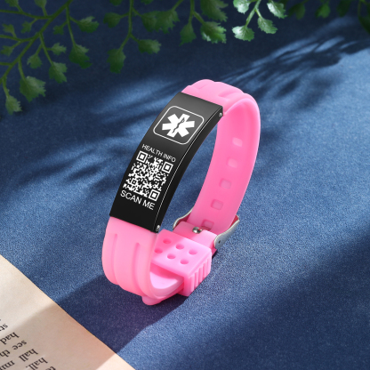 Medical Bracelets for Men Women with QR Code Medical Alert ID Bracelet