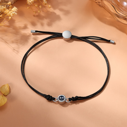 Personalised Photo Projection Bracelet Customizable Memory Keepsake for Her