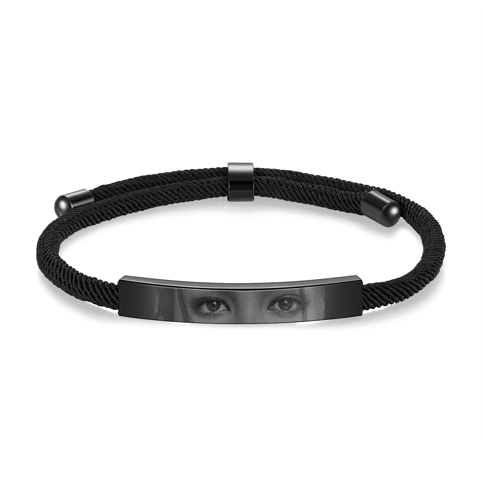 Customised Eye Photo Bracelet Personalised Braided Bracelet with Unique Eye Photo