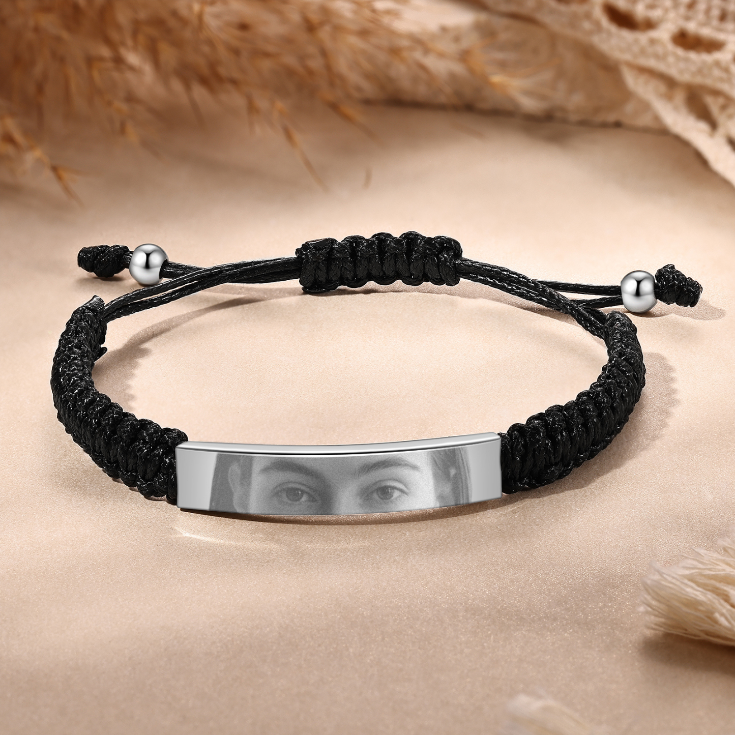 Personalised Eye Bracelet Custom Braided Photo Bracelet