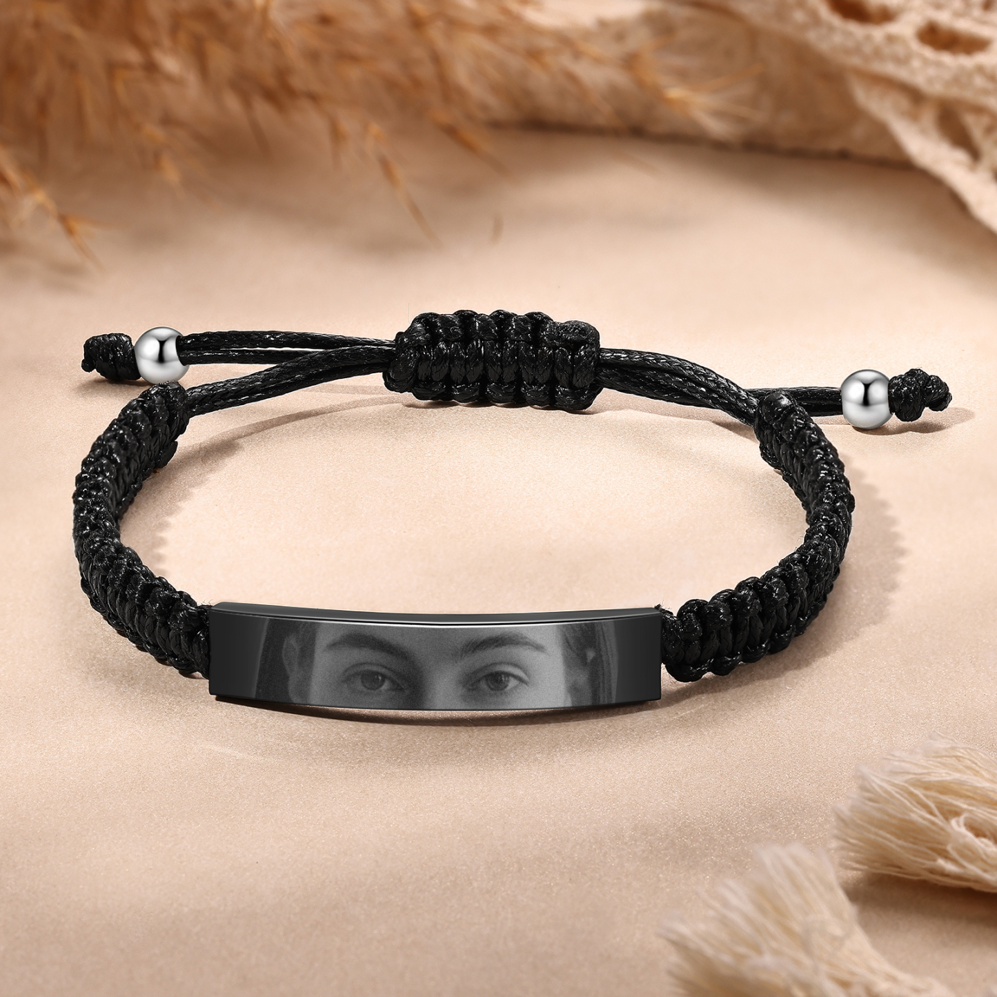Personalised Eye Bracelet Custom Braided Photo Bracelet