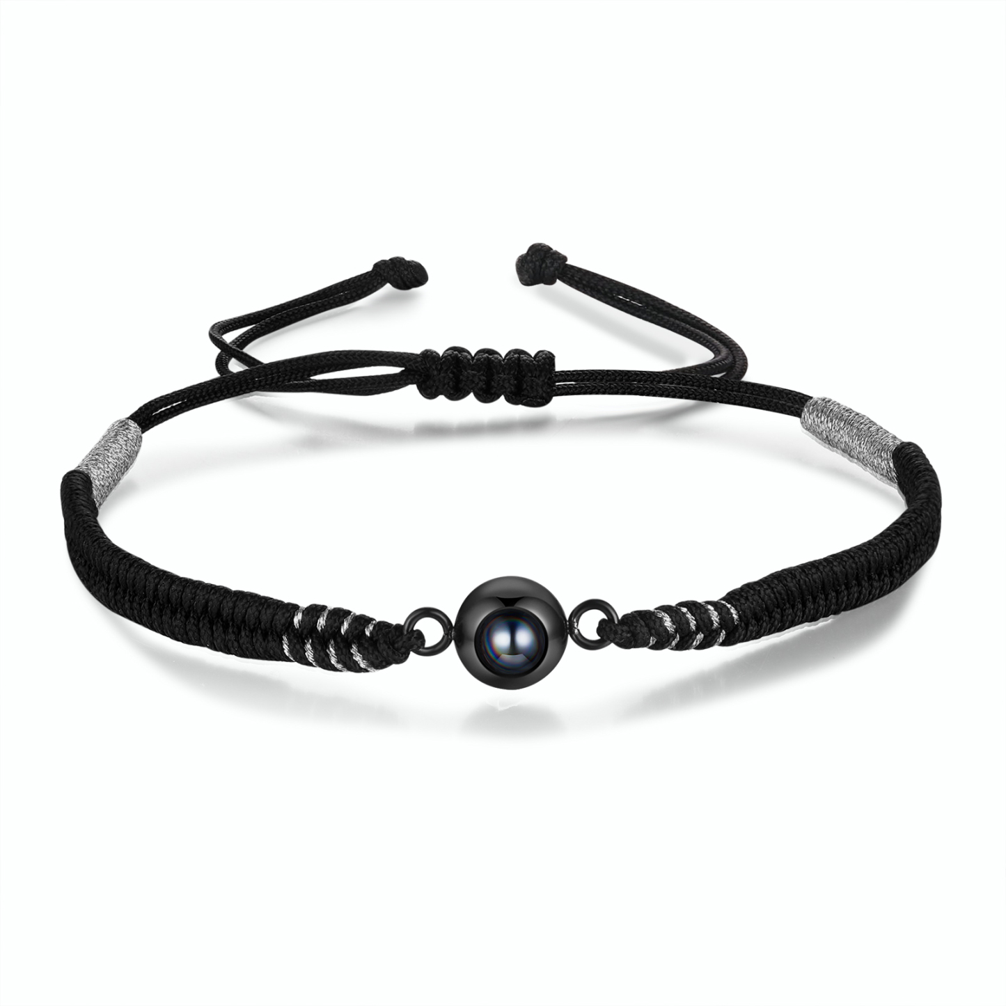 Personalised Photo Projection Bracelet Adjustable Braided Rope Bracelet String Bracelet A Heartfelt Gift for Her & Him