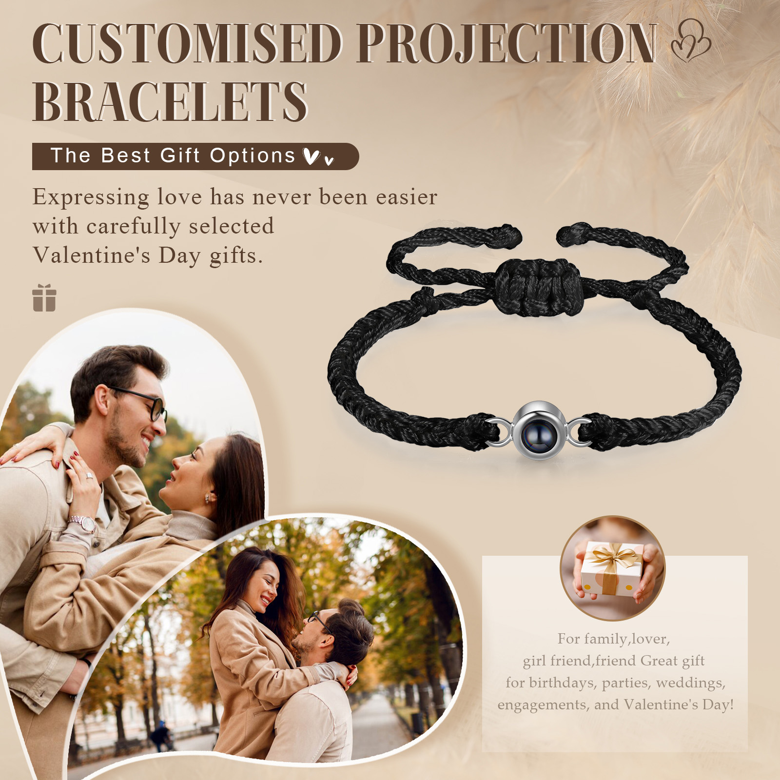 Personalised Photo Projection Bracelet A Heartfelt Gift for Her-Jessemade AU
