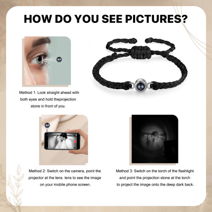 Personalised Photo Projection Bracelet A Heartfelt Gift for Her-Jessemade AU