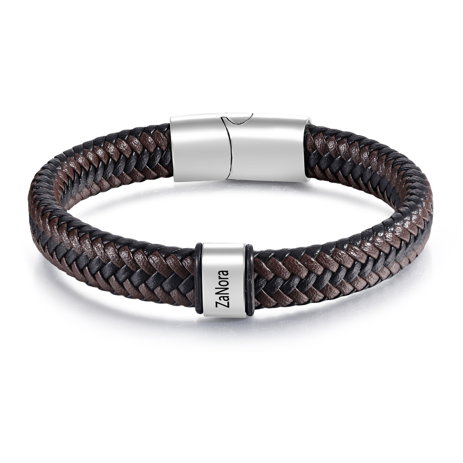 Personalised Leather Bracelets for Men Customizable with 1-5 Names