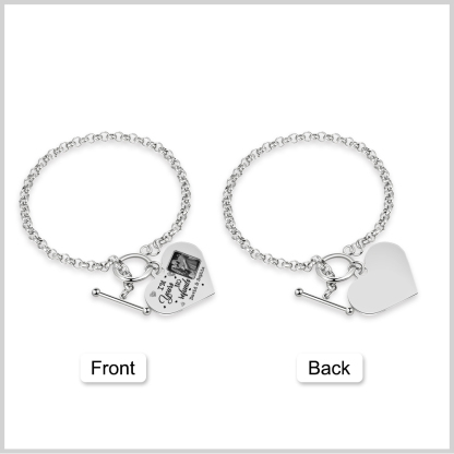 Personalised Photo Bracelet Set I’m Yours No Returns or Refunds Gift for Her
