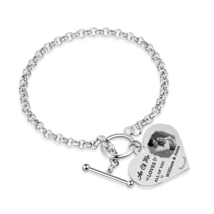 Personalised Photo Bracelet You & Me We Got This Gift for Her