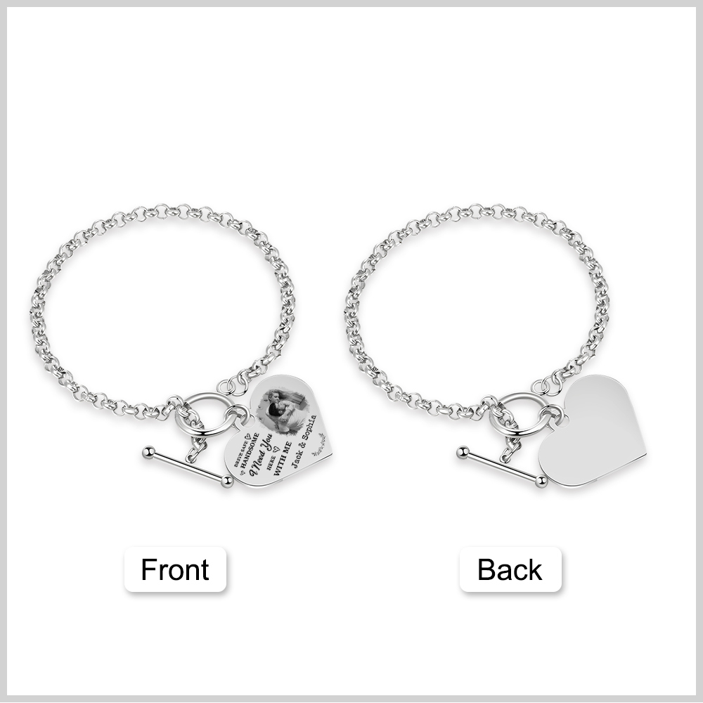 Personalised Photo Bracelet You & Me We Got This Gift for Her
