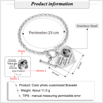 Personalised Photo Bracelet You & Me We Got This Gift for Her