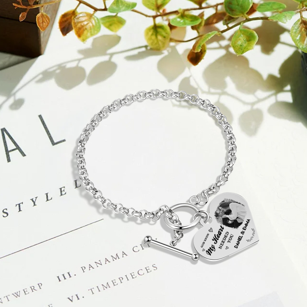 Personalised Photo Bracelet You & Me We Got This Gift for Her
