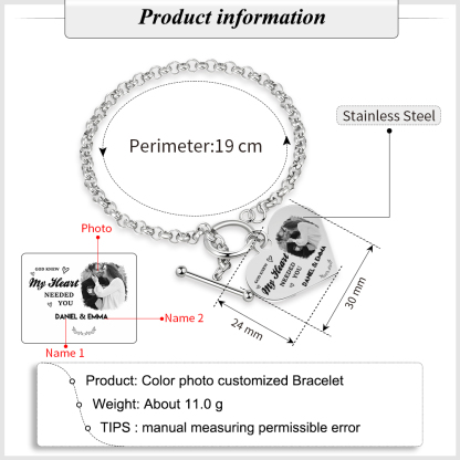 Personalised Photo Bracelet You & Me We Got This Gift for Her