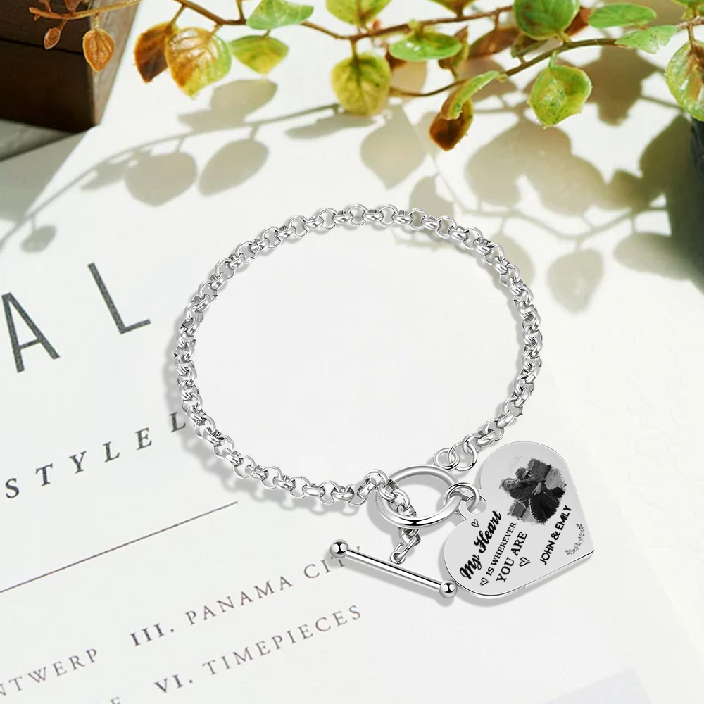 Personalised Photo Bracelet You & Me We Got This Gift for Her