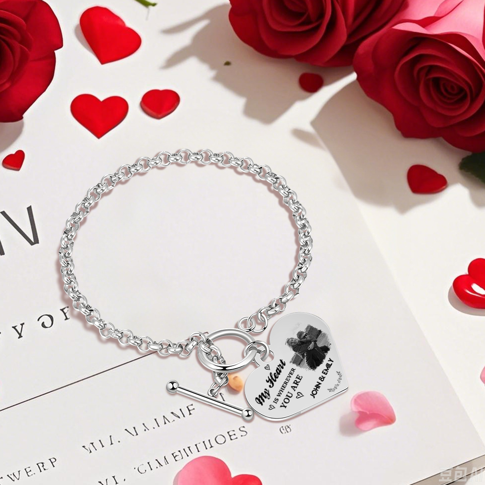 Personalised Photo Bracelet You & Me We Got This Gift for Her