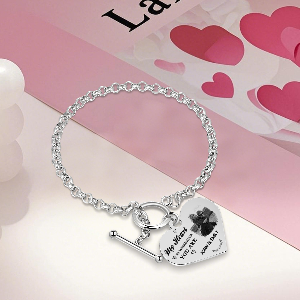 Personalised Photo Bracelet You & Me We Got This Gift for Her