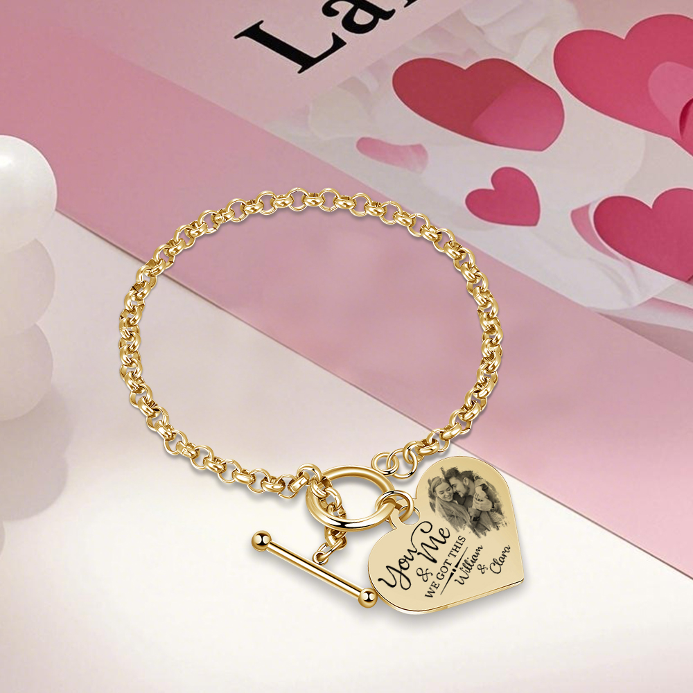 Personalised Photo Bracelet You & Me We Got This Gift for Her