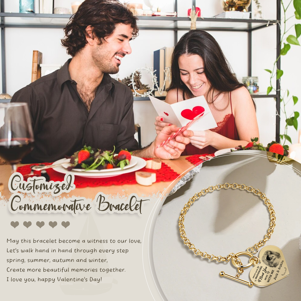 Personalised Photo Bracelet You & Me We Got This Gift for Her