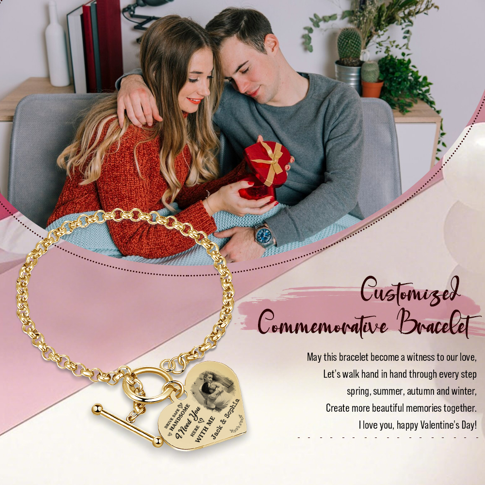 Personalised Photo Bracelet You & Me We Got This Gift for Her