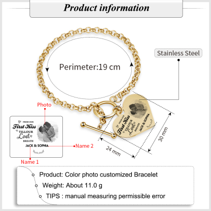 Personalised Photo Bracelet You & Me We Got This Gift for Her
