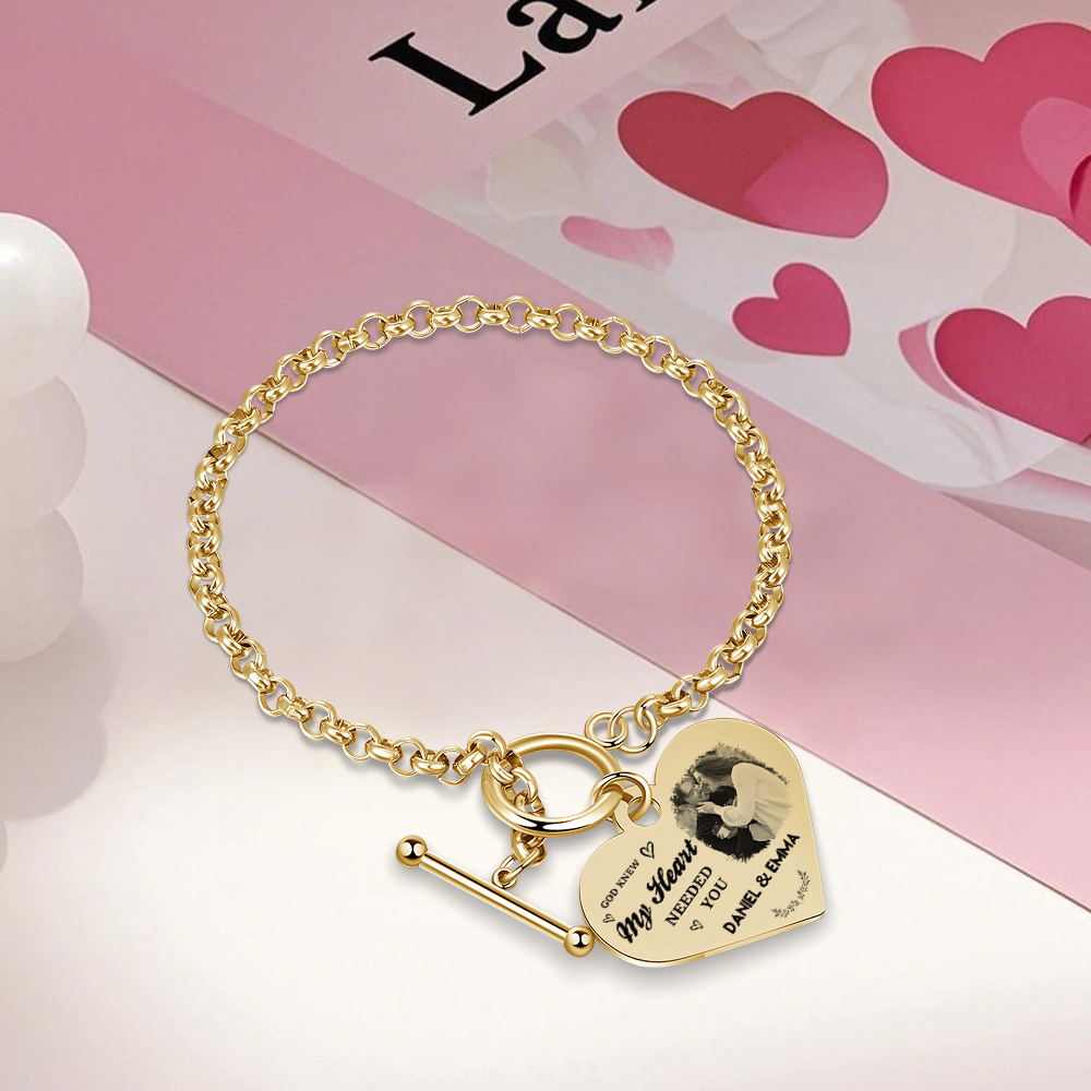 Personalised Photo Bracelet You & Me We Got This Gift for Her