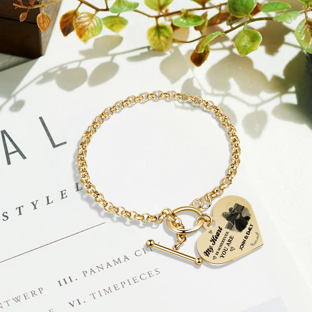 Personalised Photo Bracelet You & Me We Got This Gift for Her
