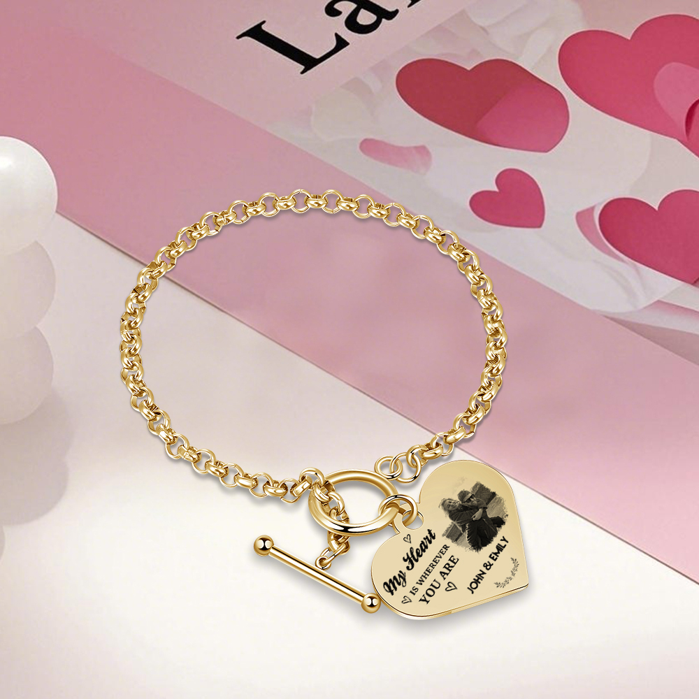 Personalised Photo Bracelet You & Me We Got This Gift for Her