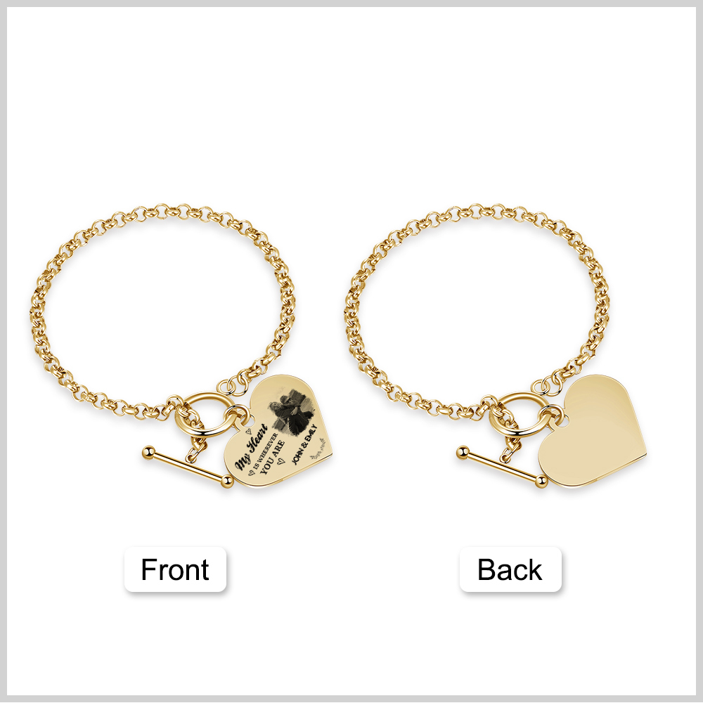 Personalised Photo Bracelet You & Me We Got This Gift for Her