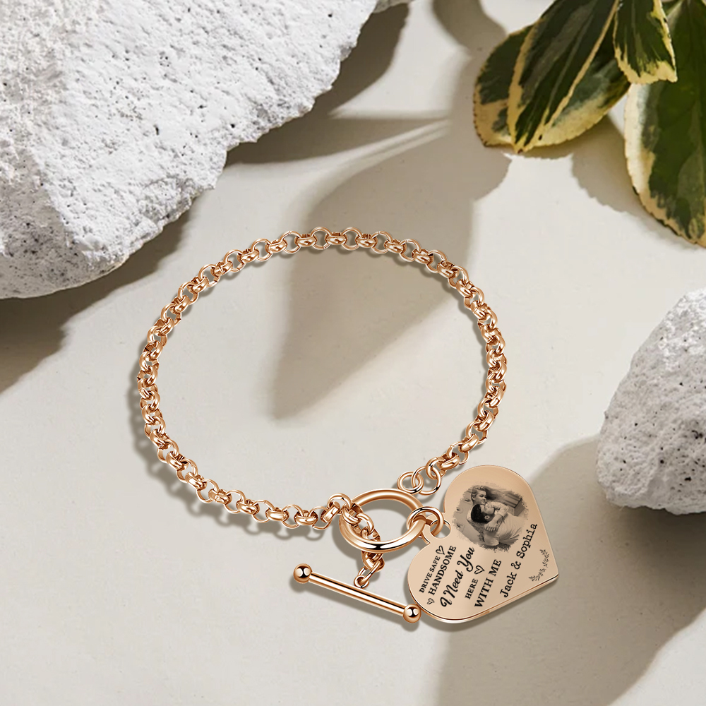Personalised Photo Bracelet You & Me We Got This Gift for Her