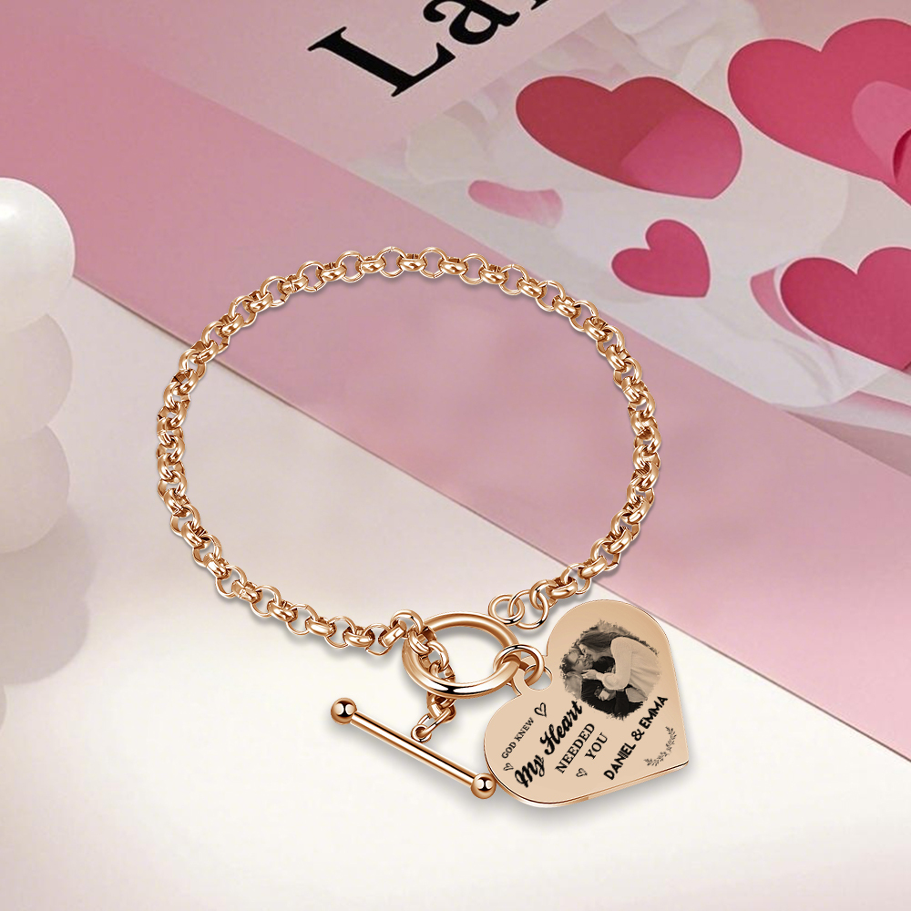 Personalised Photo Bracelet You & Me We Got This Gift for Her