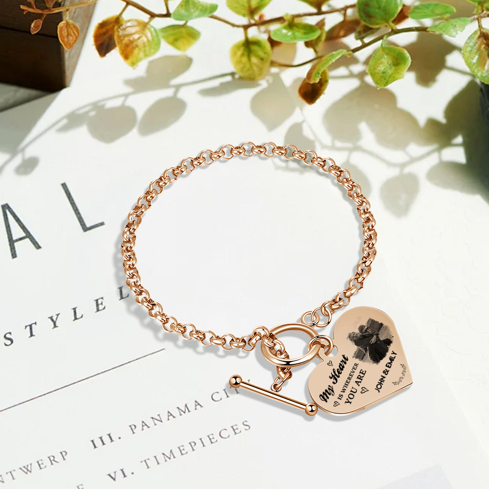 Personalised Photo Bracelet You & Me We Got This Gift for Her