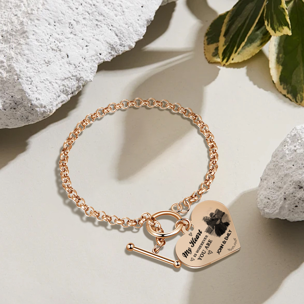Personalised Photo Bracelet You & Me We Got This Gift for Her