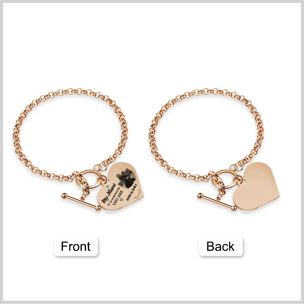 Personalised Photo Bracelet You & Me We Got This Gift for Her