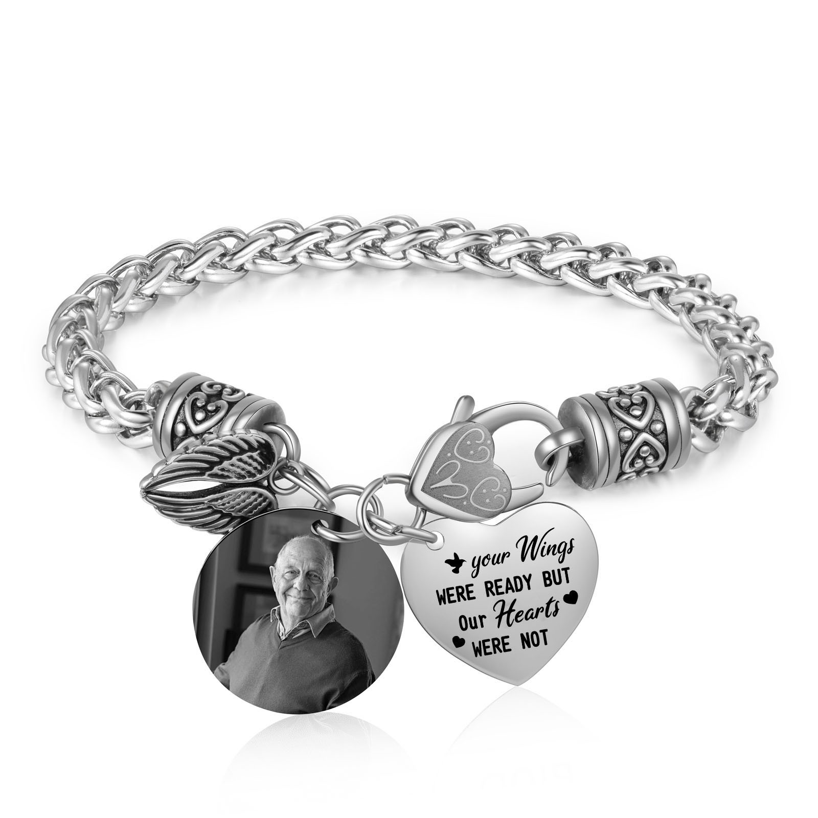Personalised Commemorative Photo Bracelet – Meaningful Memorial Gift | Jessemade