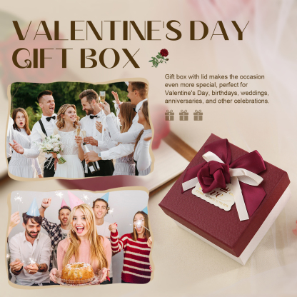 Elegant Gift Box with Rose Design Perfect for Christmas Valentines Day and Special Occasions-Jessemade AU