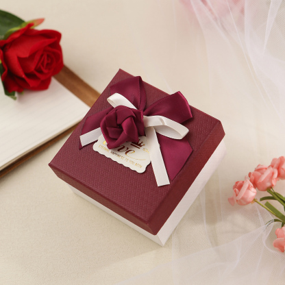 Elegant Gift Box with Rose Design Perfect for Christmas Valentines Day and Special Occasions-Jessemade AU