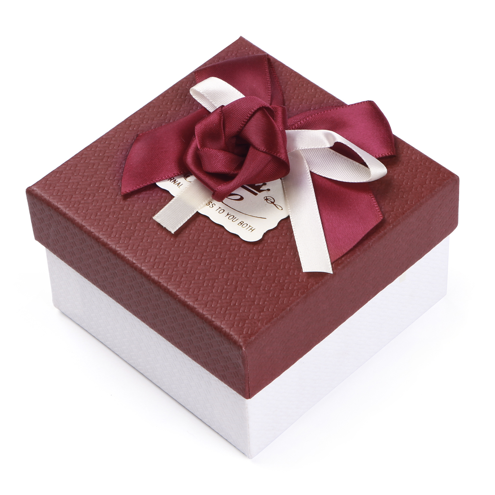 Elegant Gift Box with Rose Design Perfect for Christmas Valentines Day and Special Occasions