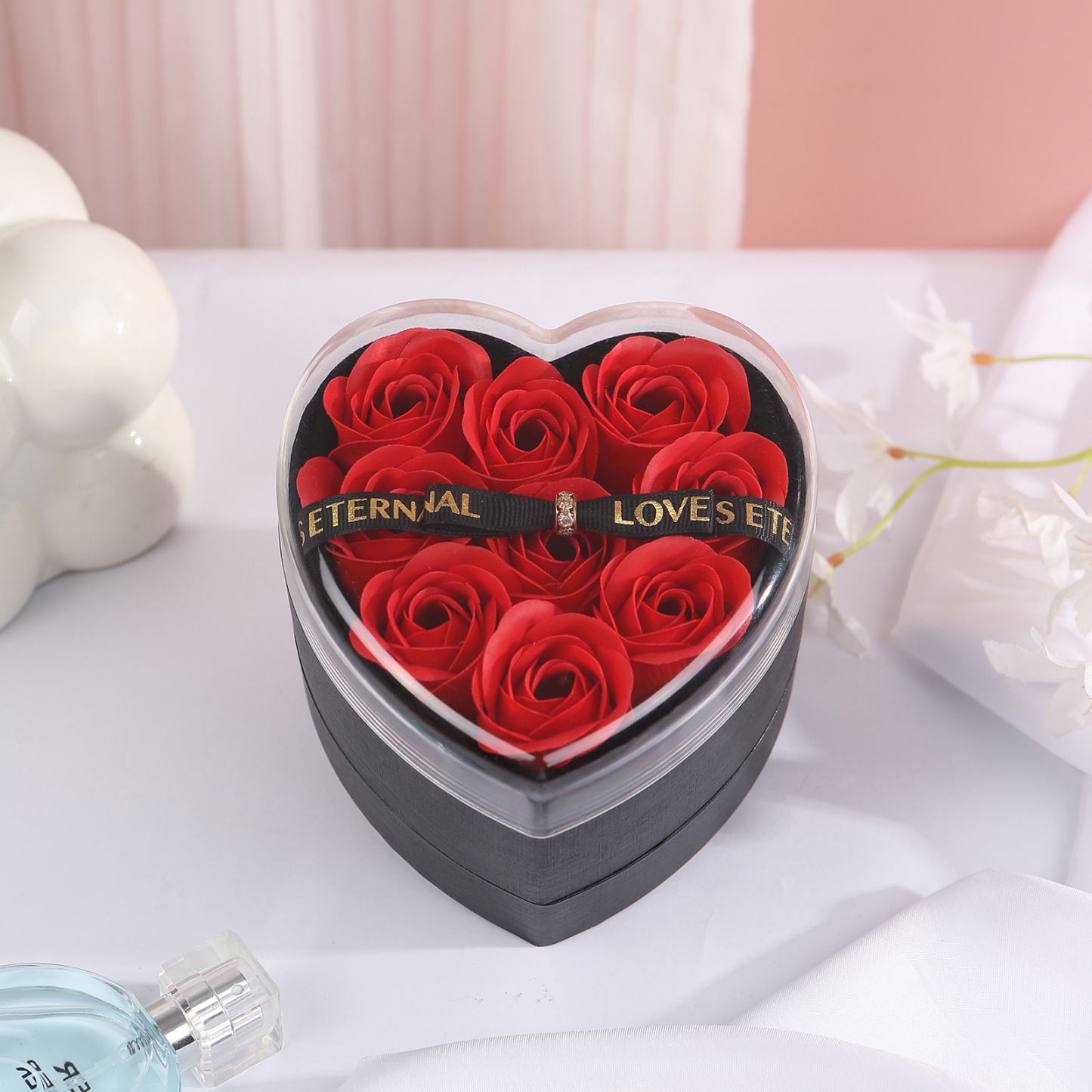 Heart Shaped Rose Gift Box A Perfect Gift for Christmas & Valentines Day-Jessemade AU